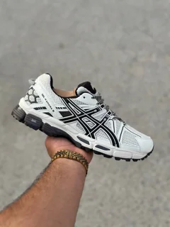 کفش مدل asics سفید مشکی زیره ویبرام‌ اورجینال وارداتی