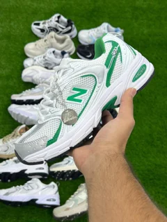کفش مدل New Balance 350 سفید سبز اورجینال وارداتی ویتنام مستر